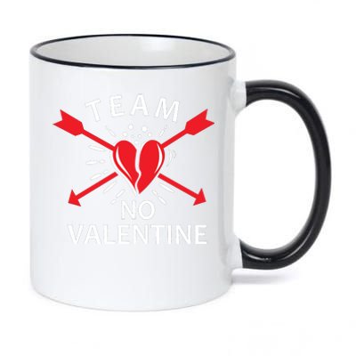 Team No Valentine 11oz Black Color Changing Mug