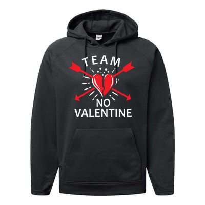 Team No Valentine Performance Fleece Hoodie