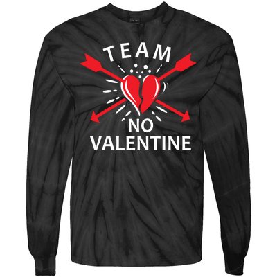 Team No Valentine Tie-Dye Long Sleeve Shirt