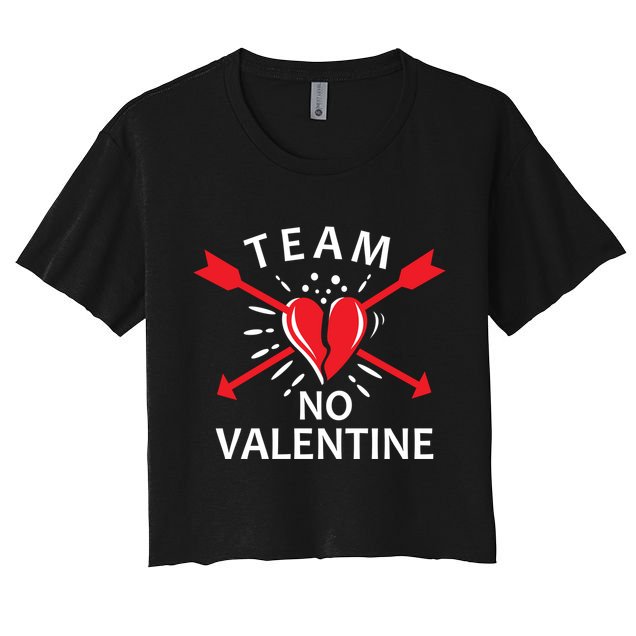 Team No Valentine Crop Top