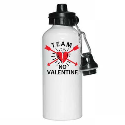 Team No Valentine Aluminum Water Bottle 