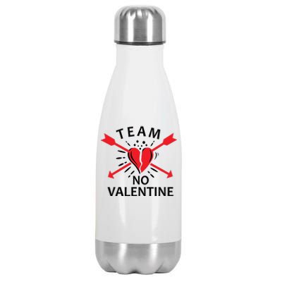 Team No Valentine Stainless Steel Insulated Water Bottle