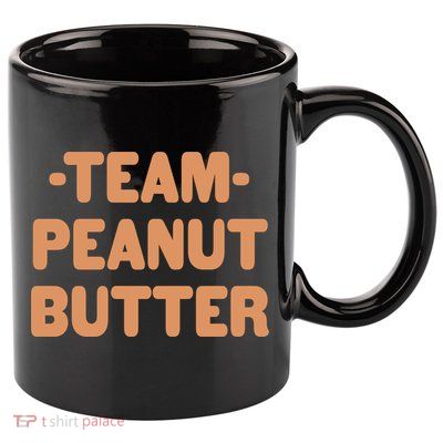 Team Peanut Butter 11oz C Handle Ceramic Mug