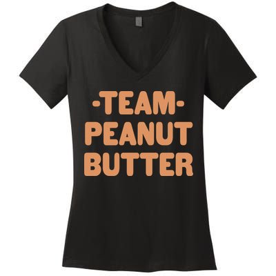 Team Peanut Butter Women's V-Neck T-Shirt
