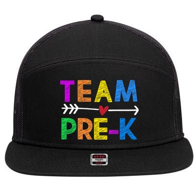 Team Pre-K  7 Panel Mesh Trucker Snapback Hat