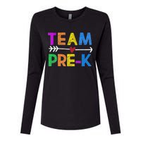 Team Pre-K  Womens Cotton Relaxed Long Sleeve T-Shirt