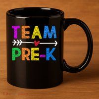 Team Pre-K  11oz C Handle Ceramic Mug