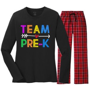 Team Pre-K  Women's Long Sleeve Flannel Pajama Set 