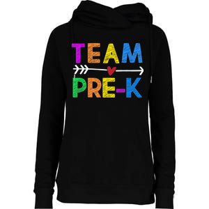 Team Pre-K  Womens Funnel Neck Pullover Hood