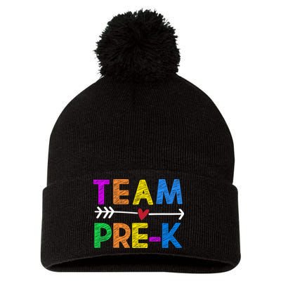 Team Pre-K  Pom Pom 12in Knit Beanie