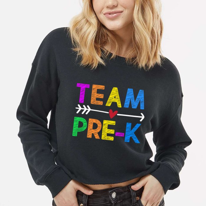 Team Pre-K  Cropped Pullover Crew