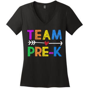 Team Pre-K  Women's V-Neck T-Shirt