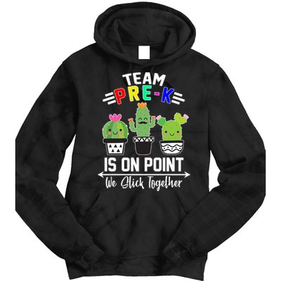 Team Pre-K Is On Point Tie Dye Hoodie