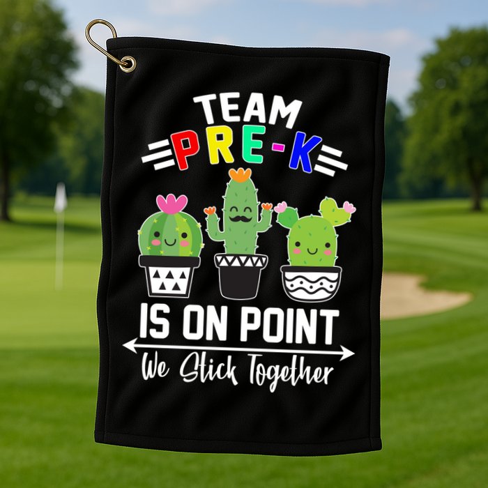 Team Pre-K Is On Point Golf Towel