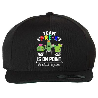 Team Pre-K Is On Point Wool Snapback Cap