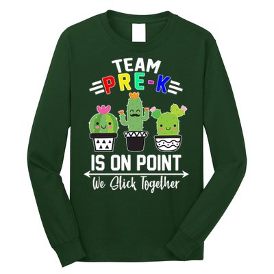 Team Pre-K Is On Point Long Sleeve Shirt