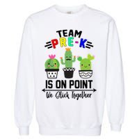 Team Pre-K Is On Point Garment-Dyed Sweatshirt