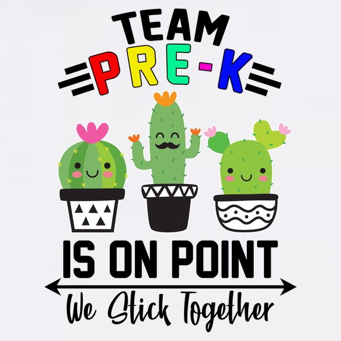 Team Pre-K Is On Point Garment-Dyed Sweatshirt