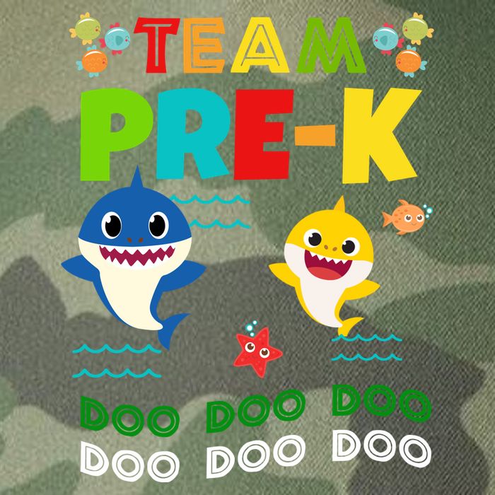 Team Pre-K Shark Doo Doo Doo Legacy Tie Dye Trucker Hat