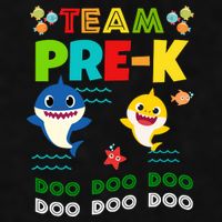 Team Pre-K Shark Doo Doo Doo Ladies PosiCharge Tri-Blend Wicking Tank