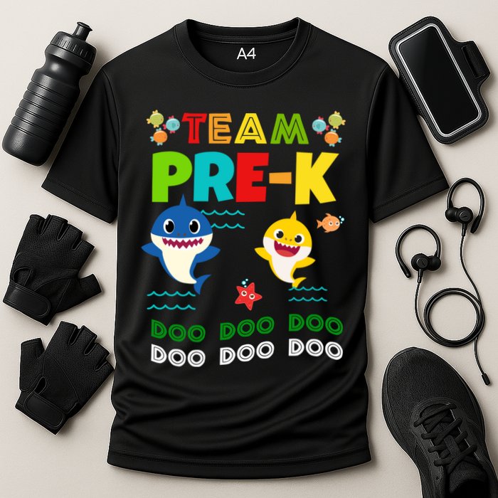 Team Pre-K Shark Doo Doo Doo Performance Shirt