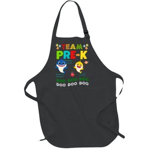 Team Pre-K Shark Doo Doo Doo Full-Length Apron With Pockets