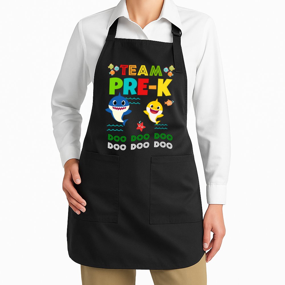 Team Pre-K Shark Doo Doo Doo Apron
