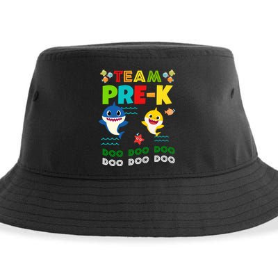 Team Pre-K Shark Doo Doo Doo Sustainable Bucket Hat