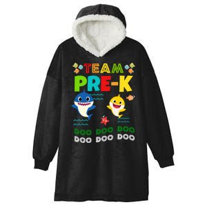 Team Pre-K Shark Doo Doo Doo Hooded Wearable Blanket