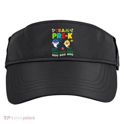 Team Pre-K Shark Doo Doo Doo Adult Drive Performance Visor