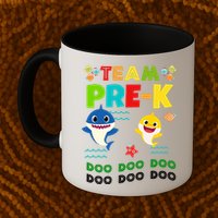 Team Pre-K Shark Doo Doo Doo Mug