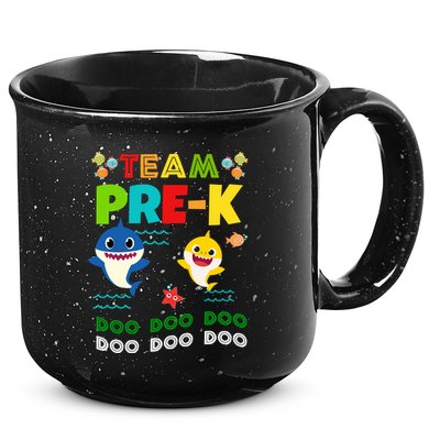 Team Pre-K Shark Doo Doo Doo 15oz Campfire Ceramic Mug