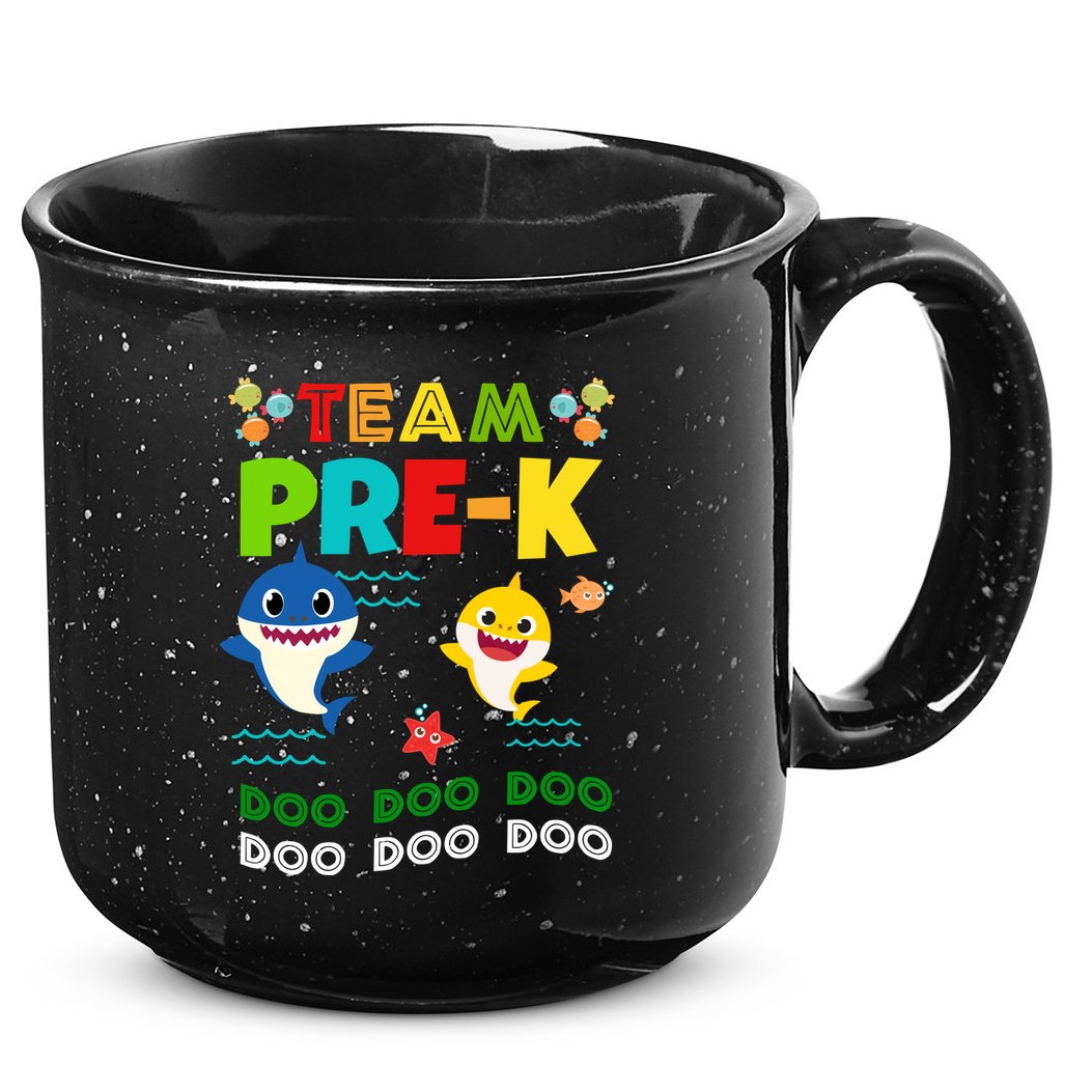 Team Pre-K Shark Doo Doo Doo 15oz Campfire Ceramic Mug