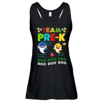 Team Pre-K Shark Doo Doo Doo Ladies Essential Flowy Tank