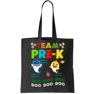 Team Pre-K Shark Doo Doo Doo Tote Bag