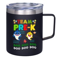 Team Pre-K Shark Doo Doo Doo 12oz Stainless Steel Coffee Mug