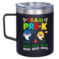 Team Pre-K Shark Doo Doo Doo 12oz Stainless Steel Coffee Mug