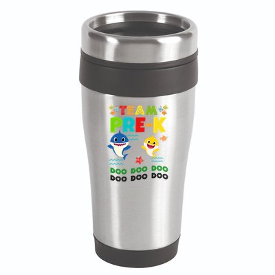Team Pre-K Shark Doo Doo Doo 16oz Travel Tumbler