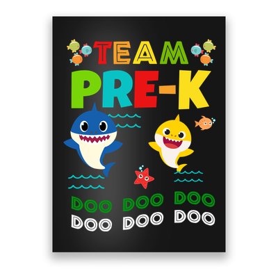 Team Pre-K Shark Doo Doo Doo Poster