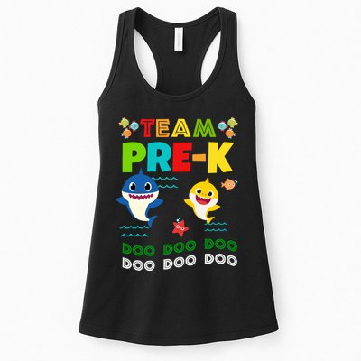 Team Pre-K Shark Doo Doo Doo Womens Tank Top