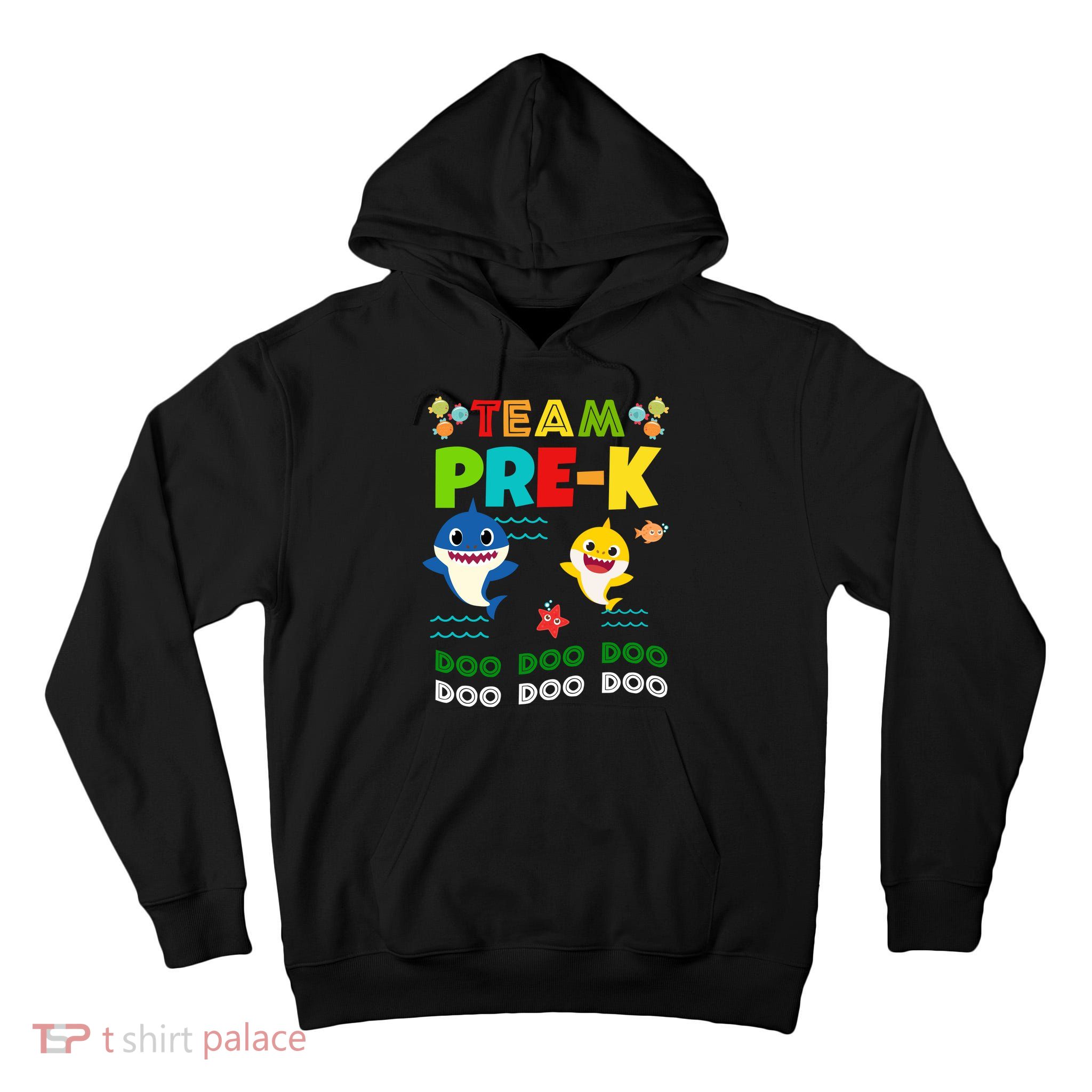 Team Pre-K Shark Doo Doo Doo Tall Hoodie
