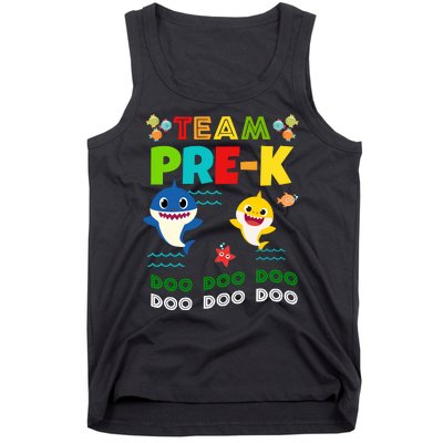 Team Pre-K Shark Doo Doo Doo Tank Top