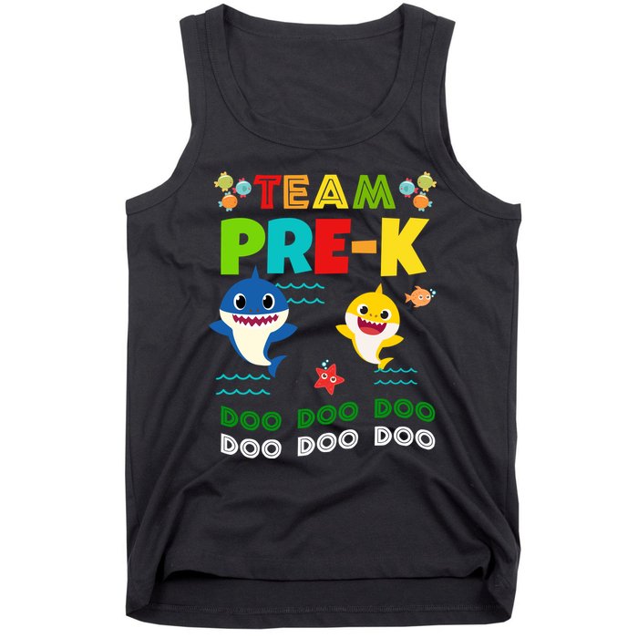 Team Pre-K Shark Doo Doo Doo Tank Top