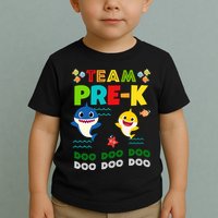 Team Pre-K Shark Doo Doo Doo Toddler T-Shirt
