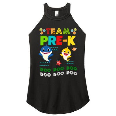 Team Pre-K Shark Doo Doo Doo Women's Perfect Tri Rocker Tank