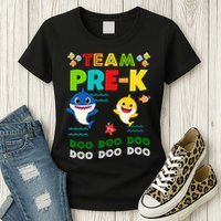 Team Pre-K Shark Doo Doo Doo Womens T-Shirt