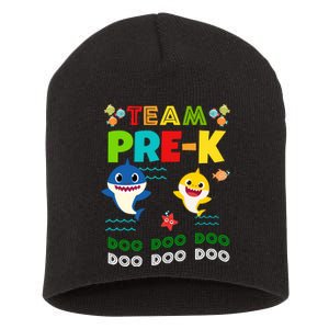 Team Pre-K Shark Doo Doo Doo Short Acrylic Beanie