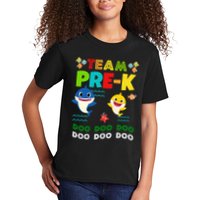 Team Pre-K Shark Doo Doo Doo Kids T-Shirt