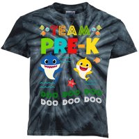 Team Pre-K Shark Doo Doo Doo Kids Tie-Dye T-Shirt