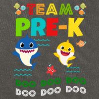 Team Pre-K Shark Doo Doo Doo Cotton Canvas Backpack